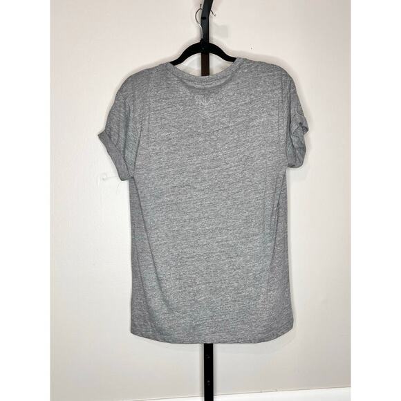 NWT Chaser Deep Feeling Short Sleeve Crew Neck Graphic T-Shirt Heather Gray S - Picture 7 of 8